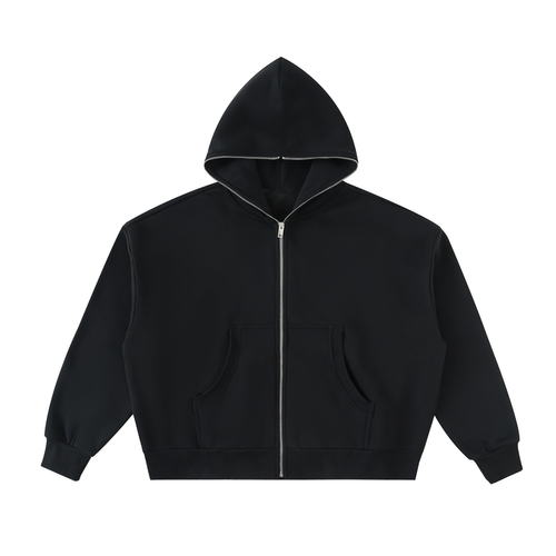 Aes Avera Fleeced Full-Zip Boxy Hoodie