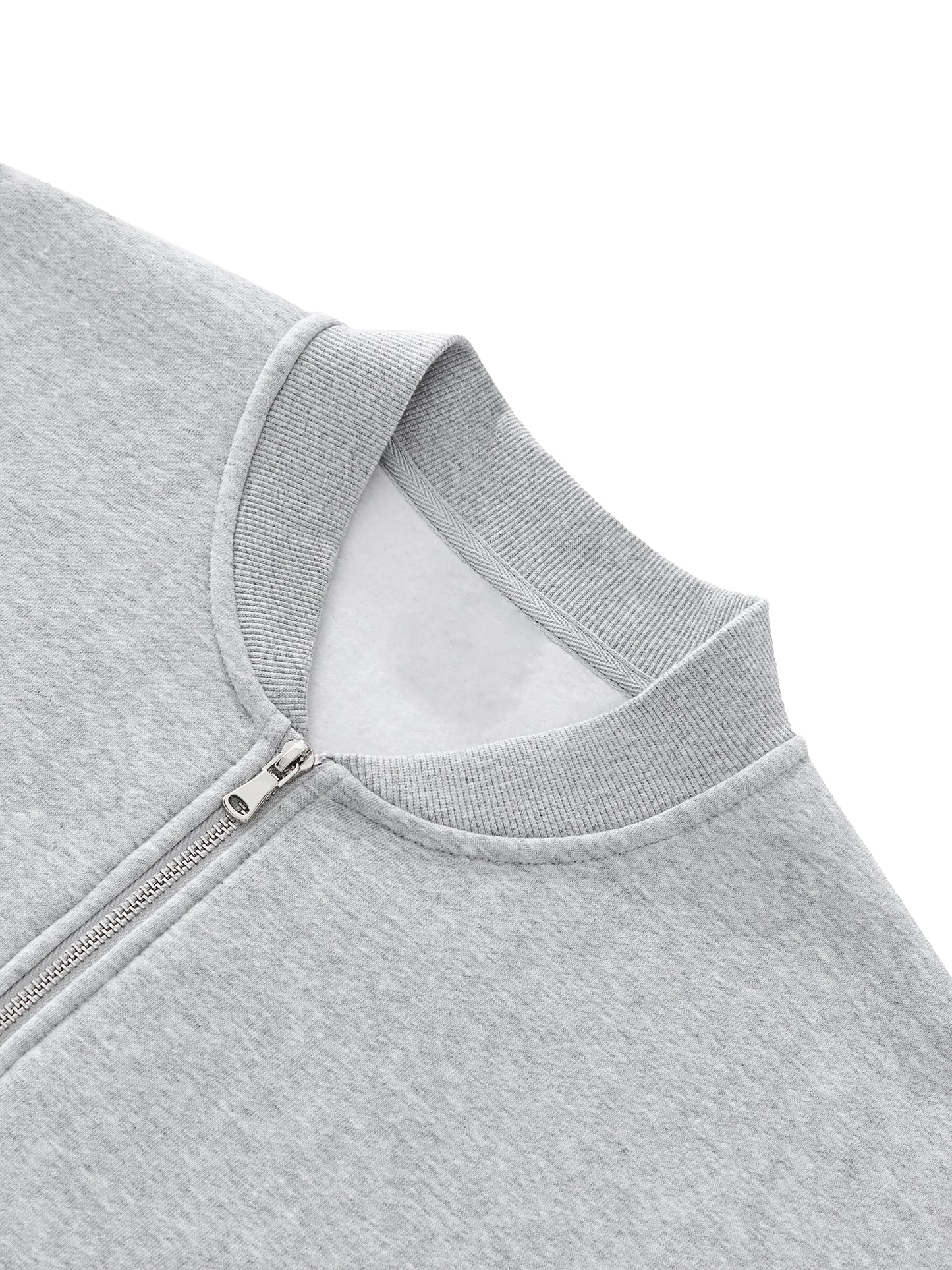 Aes Avera Essential Zip-Up Fleeced Varsity Jacket