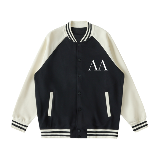 Aes Avera Two Tone Raglan Sleeve Varsity Jacket