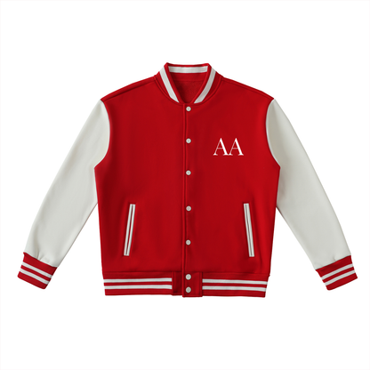 Aes Avera Two-Tone Fleeced Varsity Jacket
