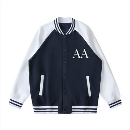 Aes Avera Two Tone Raglan Sleeve Varsity Jacket