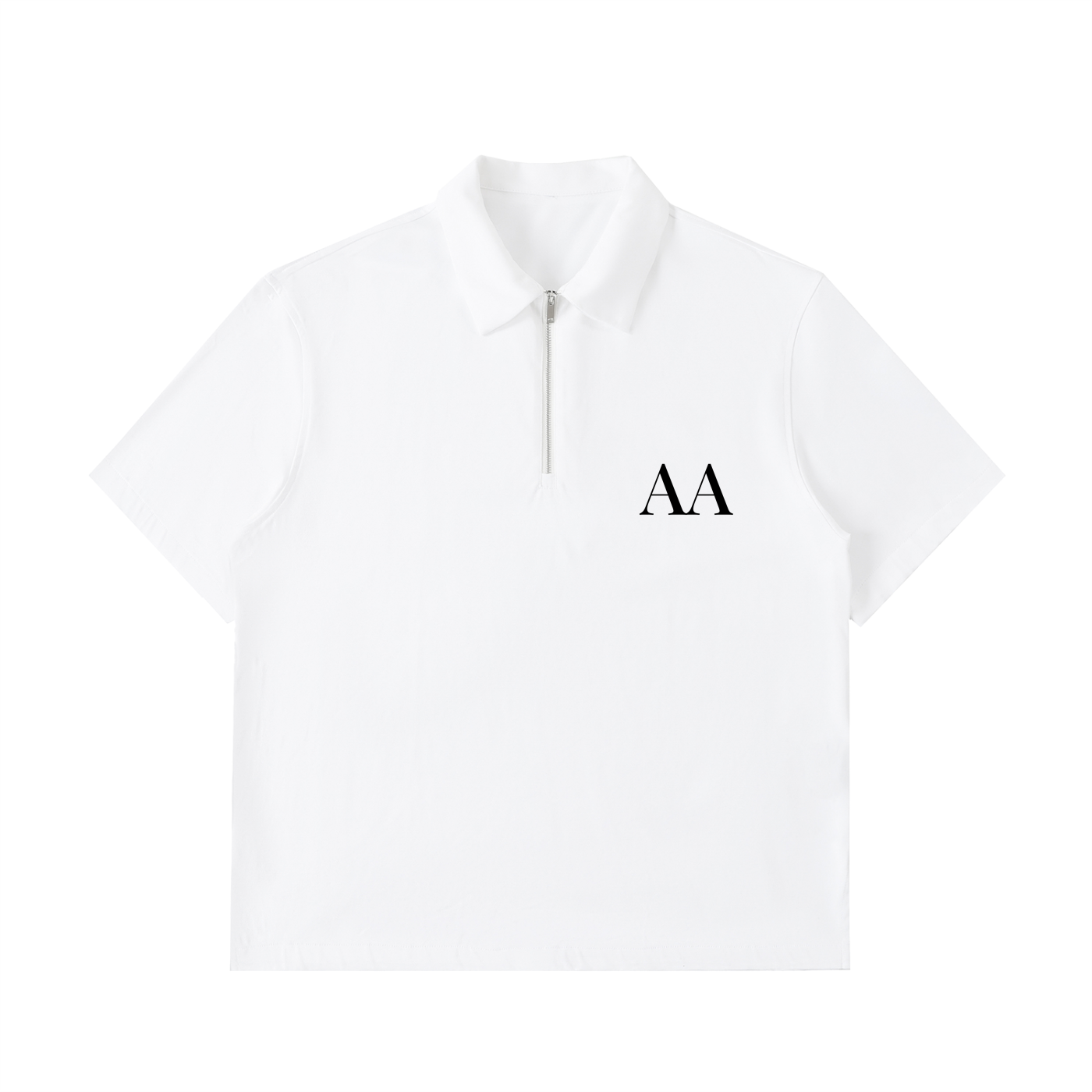 Half-Zip Cotton Polo Shirt