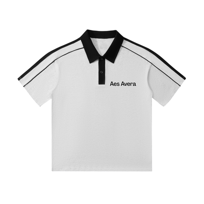 Aes Avera Contrast Collar Short-Sleeve Polo Shirt