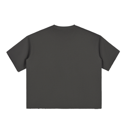 Aes Avera Boxy Half-Sleeve Raw-Edge T-Shirt