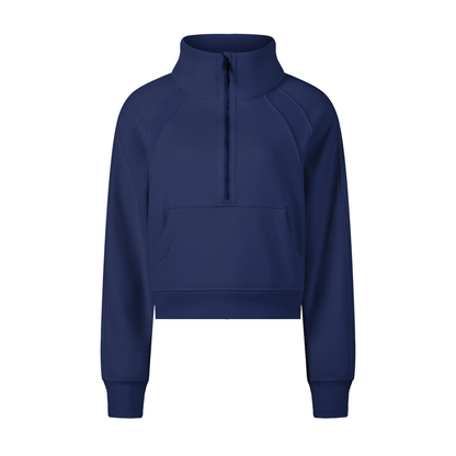 Aes Avera Cropped Half-Zip Sweatshirt