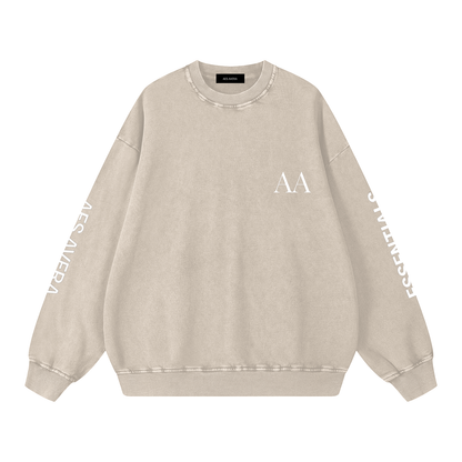 Aes Avera Essentials Snow Washed Oversized Sweatshirt