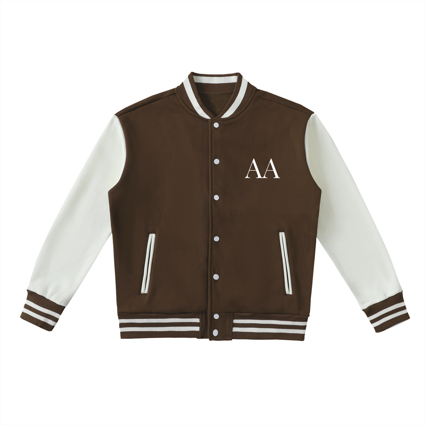 Aes Avera Two-Tone Fleeced Varsity Jacket