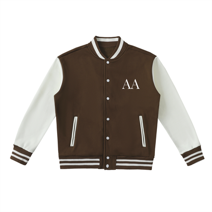 Aes Avera Two-Tone Fleeced Varsity Jacket