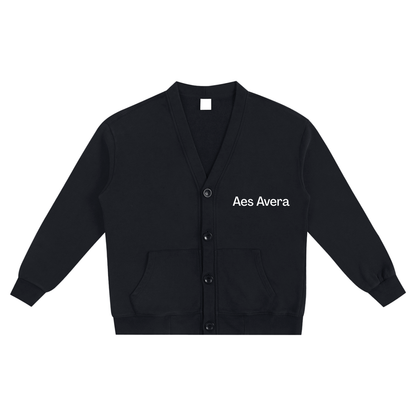 Aes Avera Snow Washed Sweat Cardigan