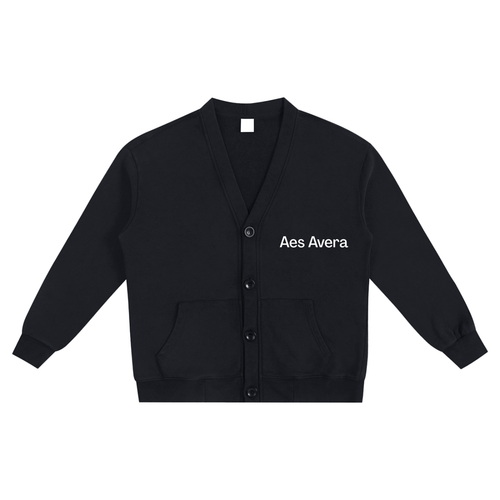 Aes Avera Snow Washed Sweat Cardigan