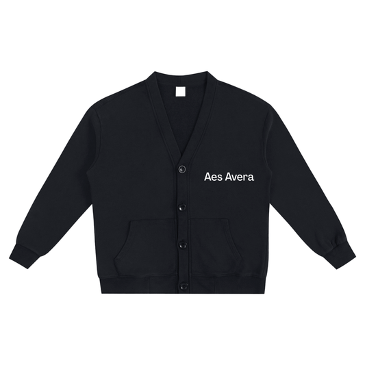 Aes Avera Snow Washed Sweat Cardigan