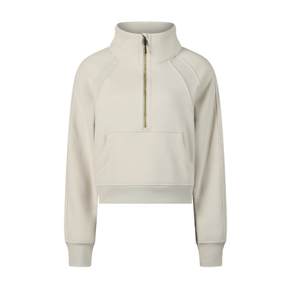 Aes Avera Cropped Half-Zip Sweatshirt