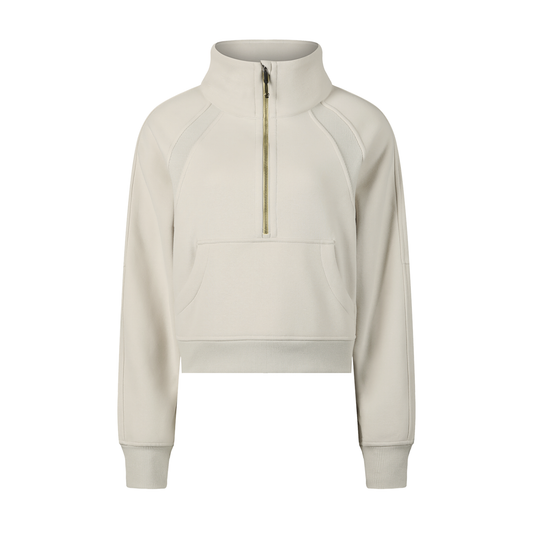 Aes Avera Cropped Half-Zip Sweatshirt