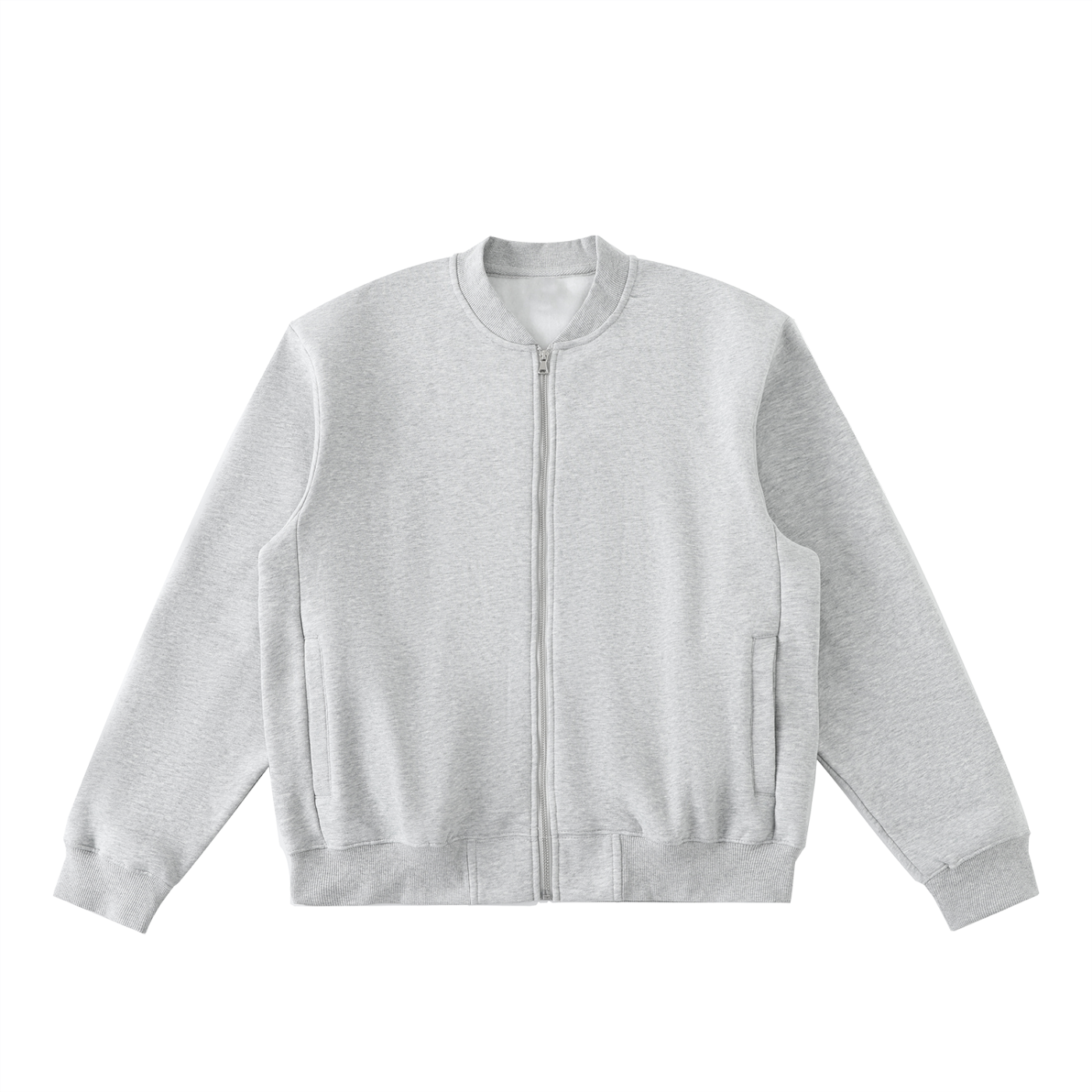 Aes Avera Essential Zip-Up Fleeced Varsity Jacket