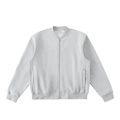 Aes Avera Essential Zip-Up Fleeced Varsity Jacket