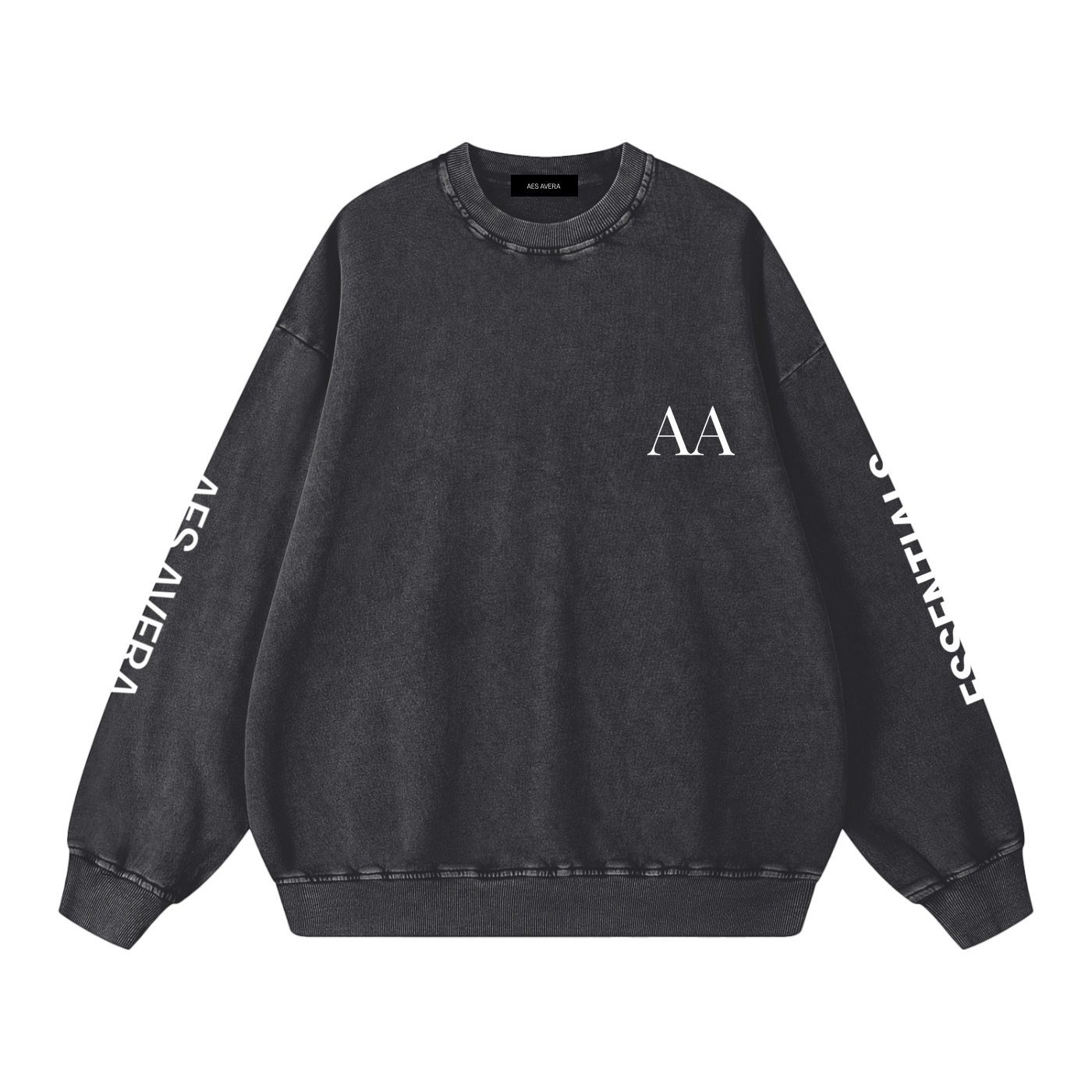 Aes Avera Essentials Snow Washed Oversized Sweatshirt