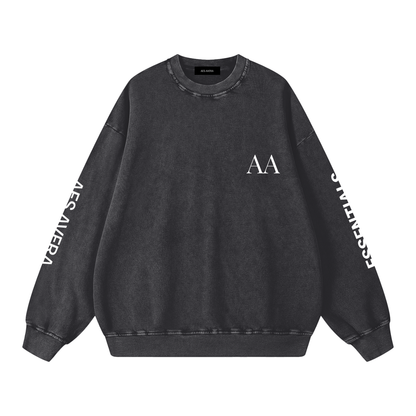 Aes Avera Essentials Snow Washed Oversized Sweatshirt