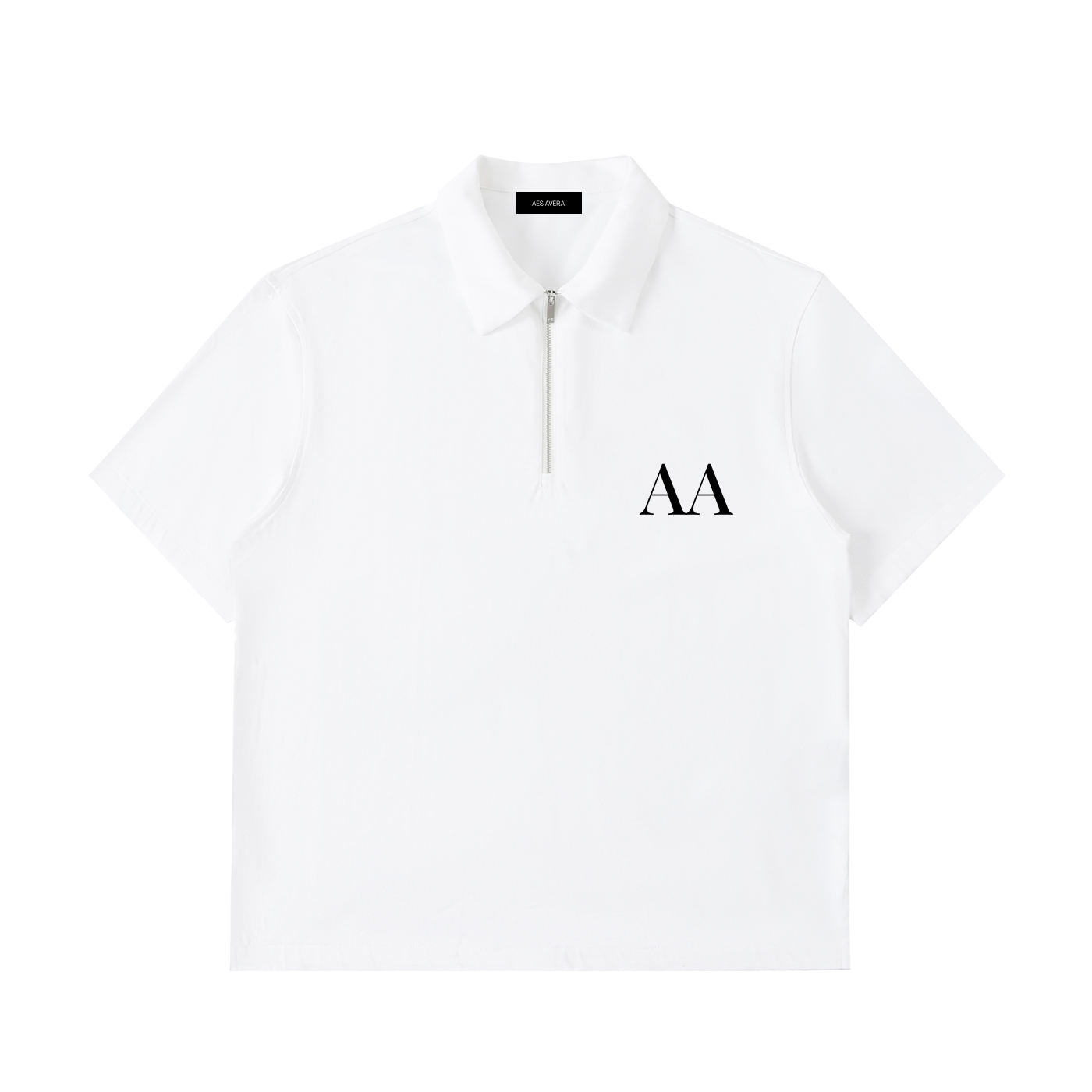Half-Zip Cotton Polo Shirt