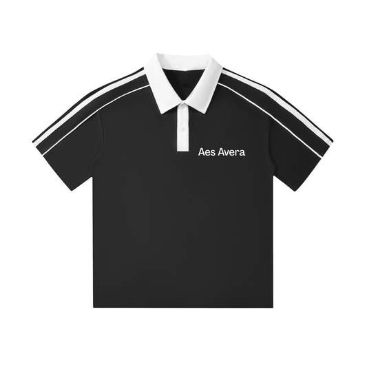 Aes Avera Contrast Collar Short-Sleeve Polo Shirt