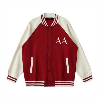 Aes Avera Two Tone Raglan Sleeve Varsity Jacket