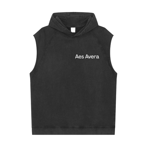 Snow Washed Sleeveless Hoodie