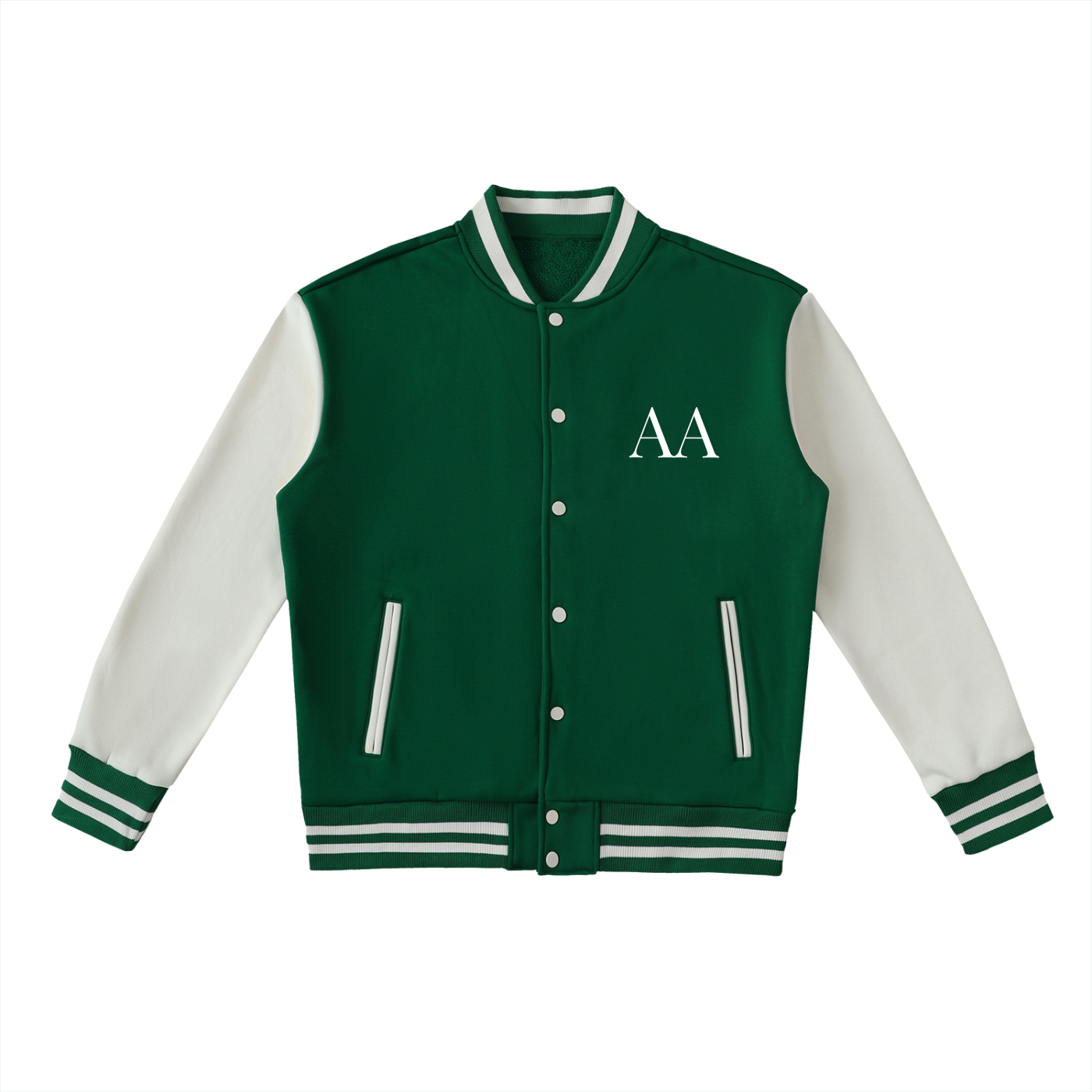 Aes Avera Two-Tone Fleeced Varsity Jacket