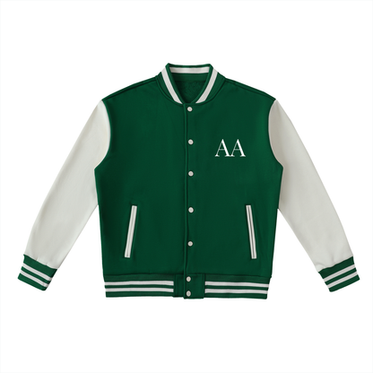 Aes Avera Two-Tone Fleeced Varsity Jacket