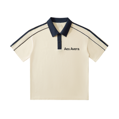Aes Avera Contrast Collar Short-Sleeve Polo Shirt