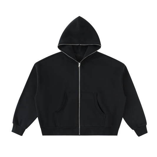 Aes Avera Fleeced Full-Zip Boxy Hoodie