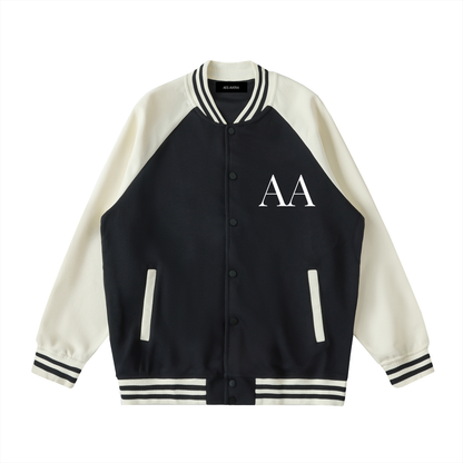 Aes Avera Two Tone Raglan Sleeve Varsity Jacket