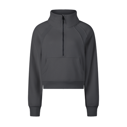 Aes Avera Cropped Half-Zip Sweatshirt