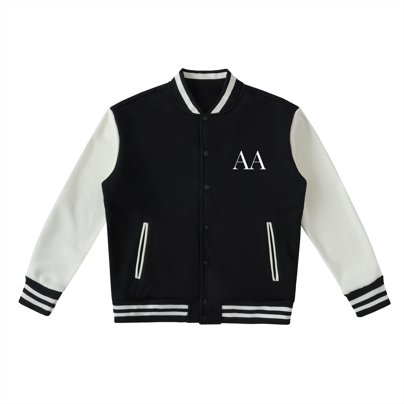 Aes Avera Two-Tone Fleeced Varsity Jacket