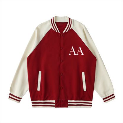 Aes Avera Two Tone Raglan Sleeve Varsity Jacket