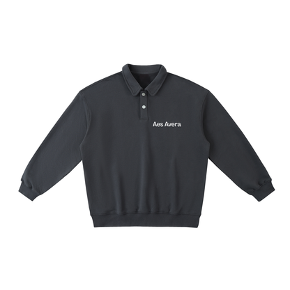 Aes Avera Heavyweight Polo-Collar Sweatshirt