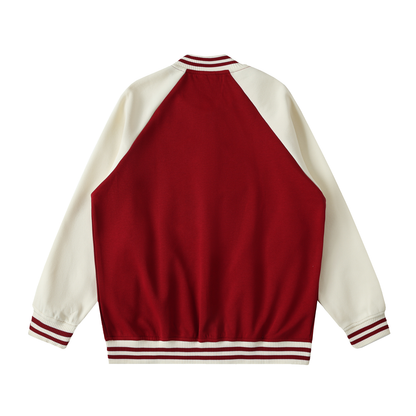 Aes Avera Two Tone Raglan Sleeve Varsity Jacket