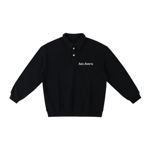 Aes Avera Heavyweight Polo-Collar Sweatshirt