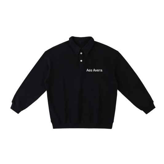 Aes Avera Heavyweight Polo-Collar Sweatshirt