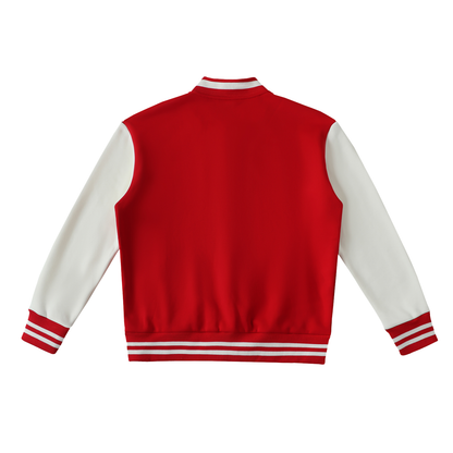 Aes Avera Two-Tone Fleeced Varsity Jacket