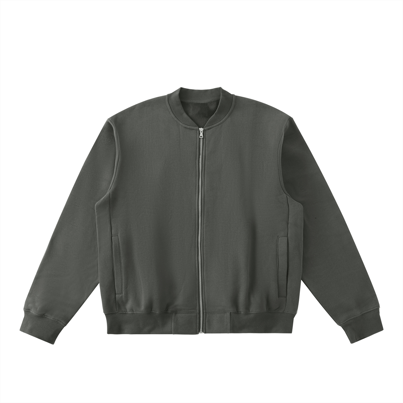 Aes Avera Essential Zip-Up Fleeced Varsity Jacket