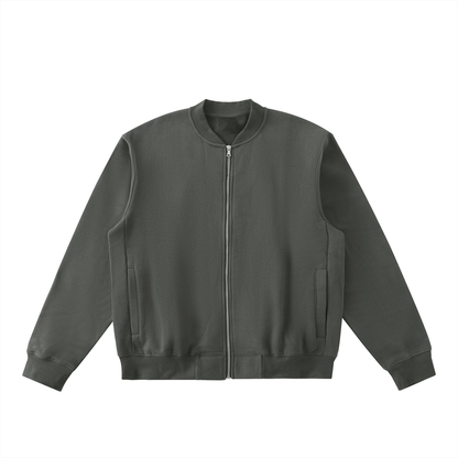 Aes Avera Essential Zip-Up Fleeced Varsity Jacket