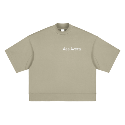 Aes Avera Heavyweight Oversized Mock Neck T-shirt