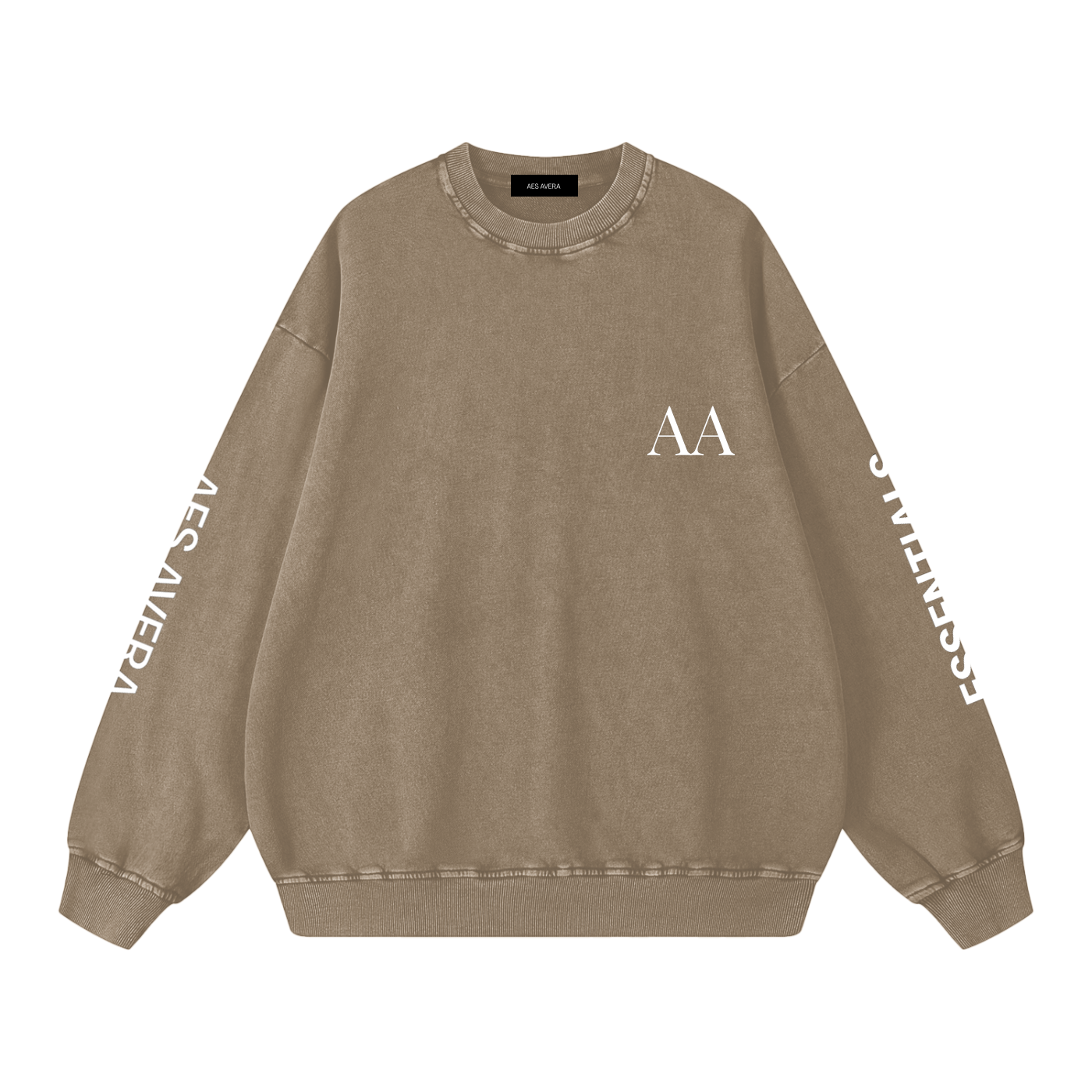 Aes Avera Essentials Snow Washed Oversized Sweatshirt