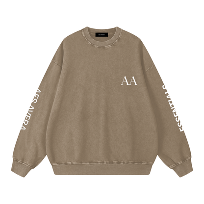Aes Avera Essentials Snow Washed Oversized Sweatshirt