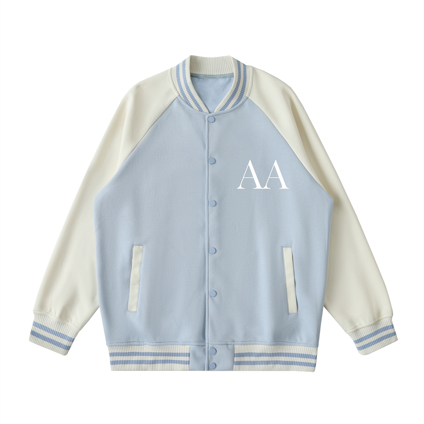Aes Avera Two Tone Raglan Sleeve Varsity Jacket