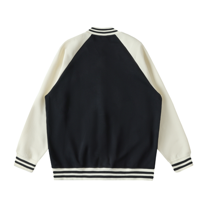 Aes Avera Two Tone Raglan Sleeve Varsity Jacket