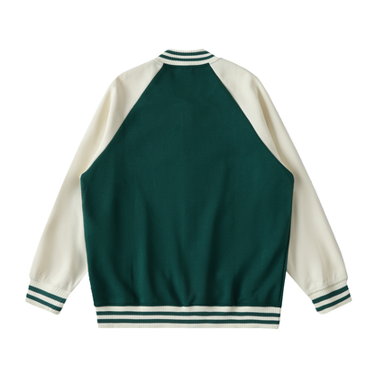 Aes Avera Two Tone Raglan Sleeve Varsity Jacket