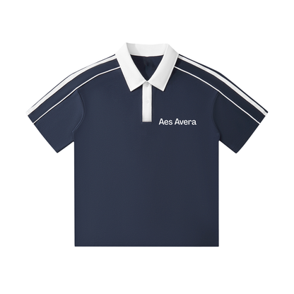 Aes Avera Contrast Collar Short-Sleeve Polo Shirt