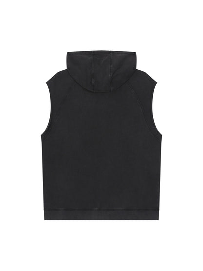 Aes Avera Snow Washed Sleeveless Hoodie
