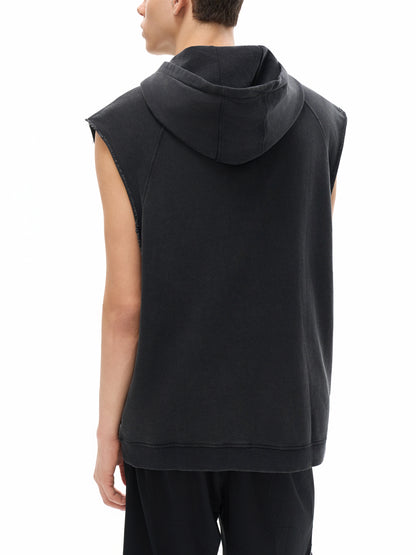 Aes Avera Snow Washed Sleeveless Hoodie