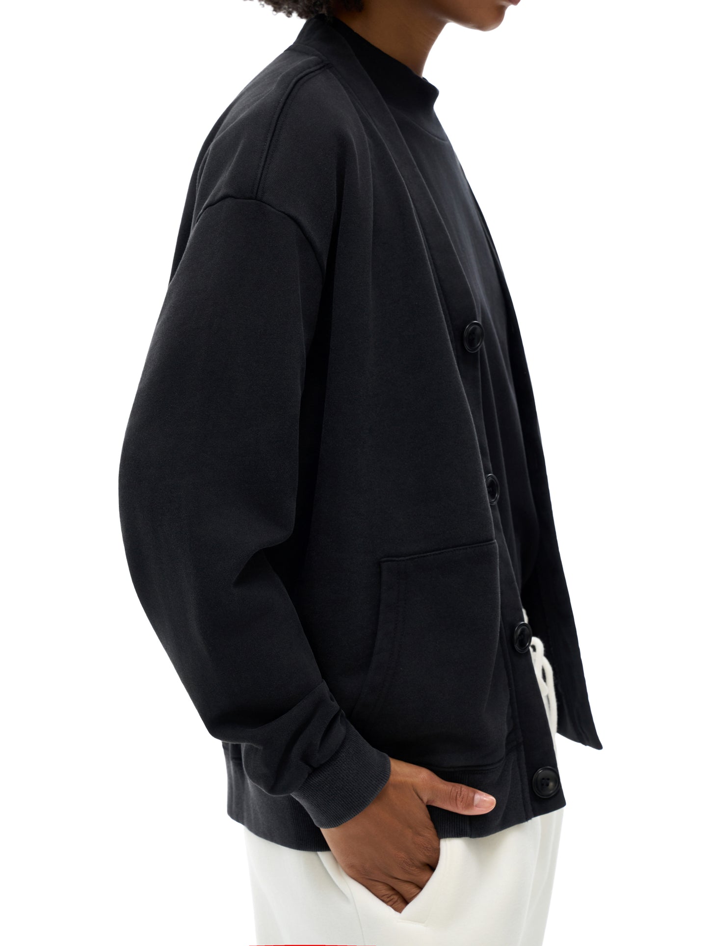 Aes Avera Snow Washed Sweat Cardigan
